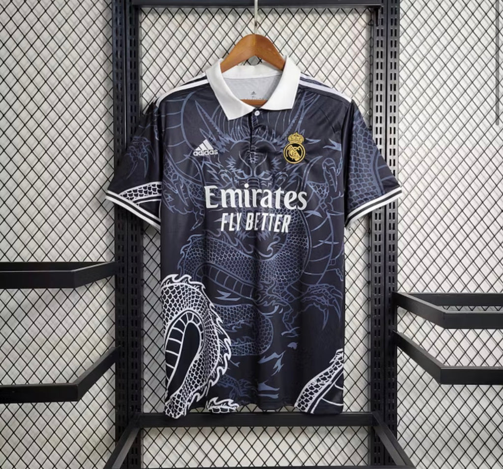 2023/2024 Real Madrid Chinese Dragon Black Football Shirt