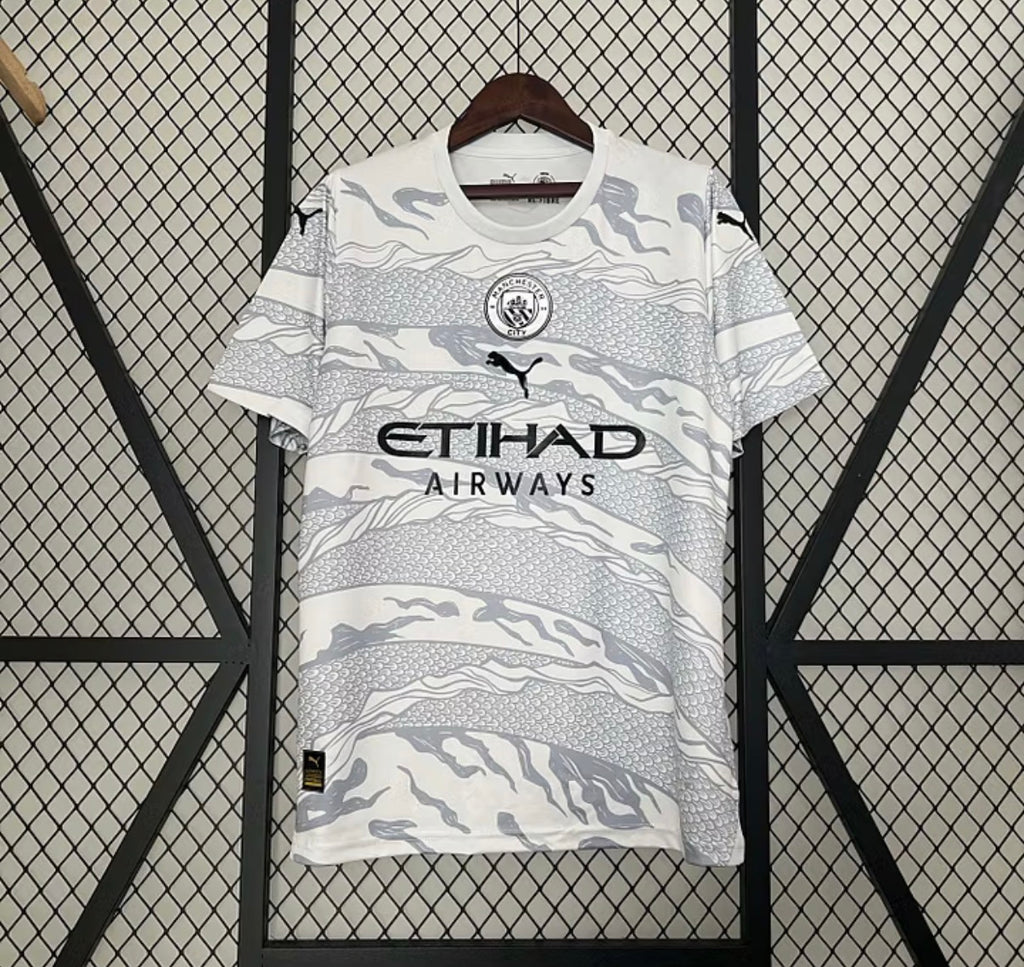 2023/2024 Manchester City Special Edition Grey Football Shirt