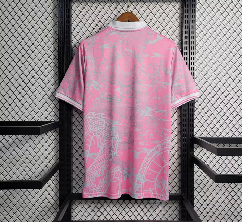 2023/2024 Real Madrid Chinese Dragon Pink Football Shirt
