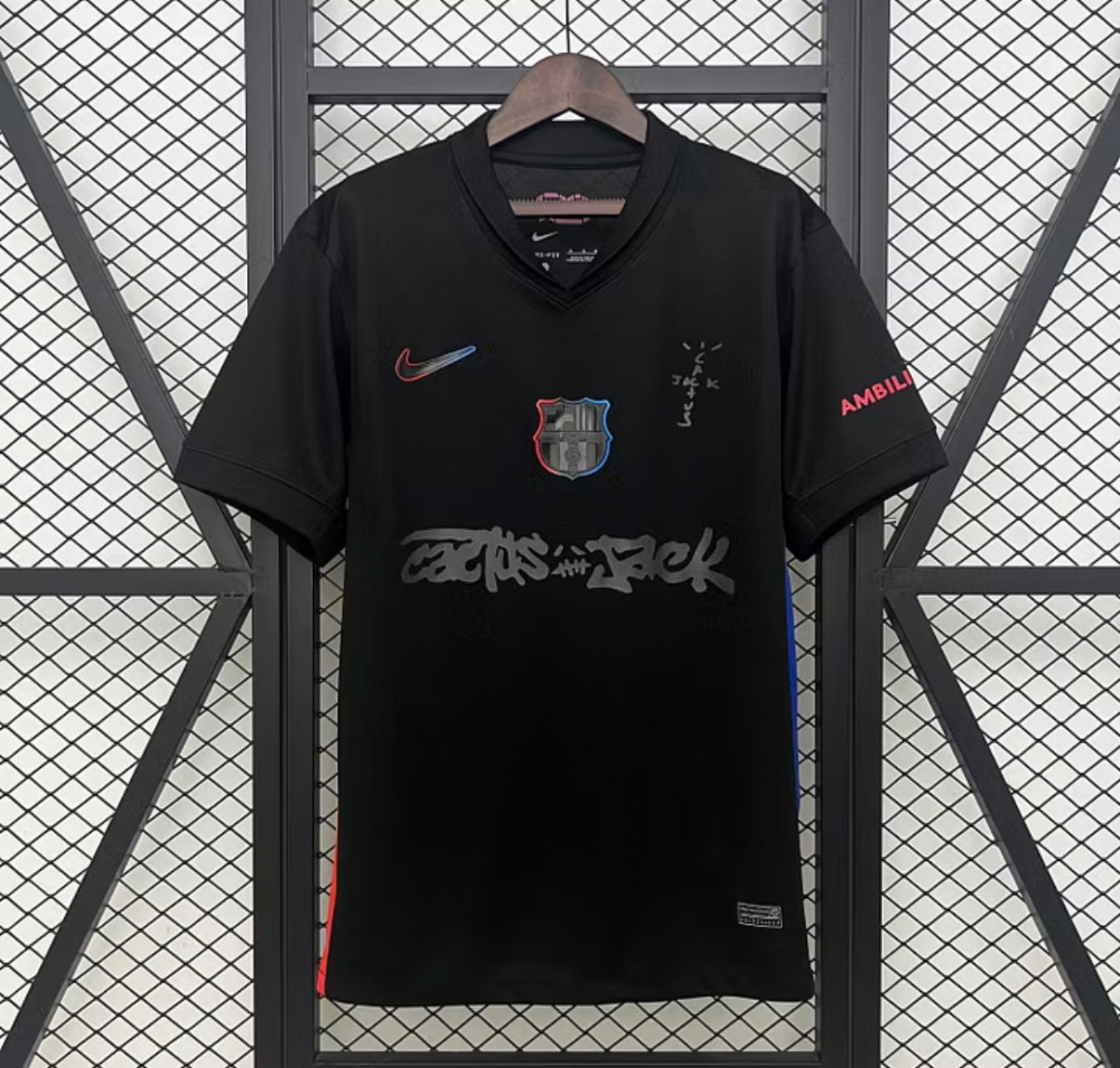 2024/2025 Barcelona Travis Scott Joint Edition Black Football Shirt 1:1 Thai Quality